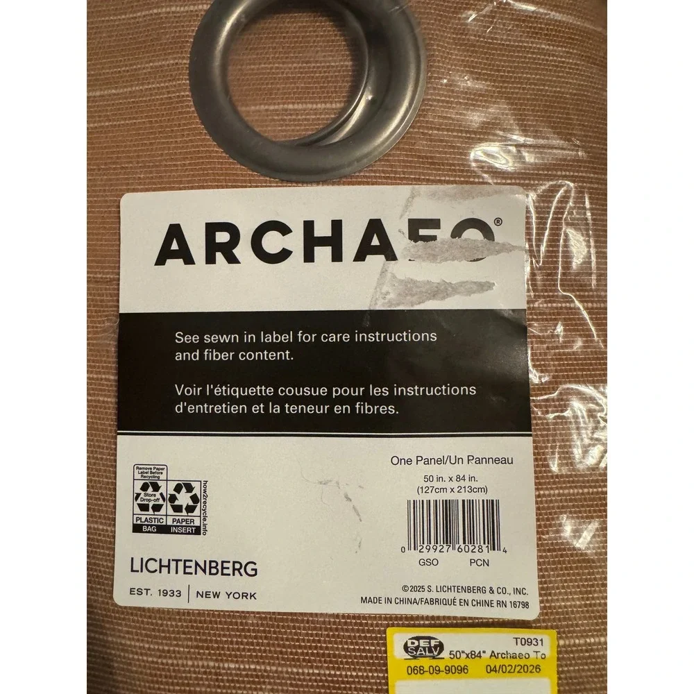 NEW Archaeo Terracotta Grommet Curtain Panels 50x84 Set of 2